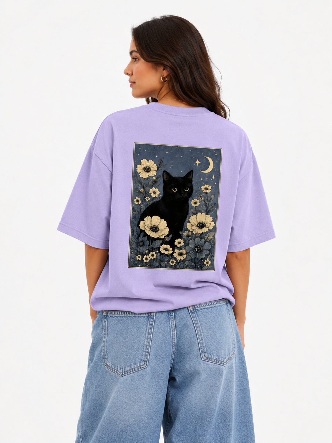 Moonflower Cat Tee