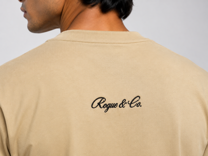 Beige Signature Supima Tee