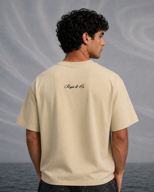 Beige Signature Supima Tee