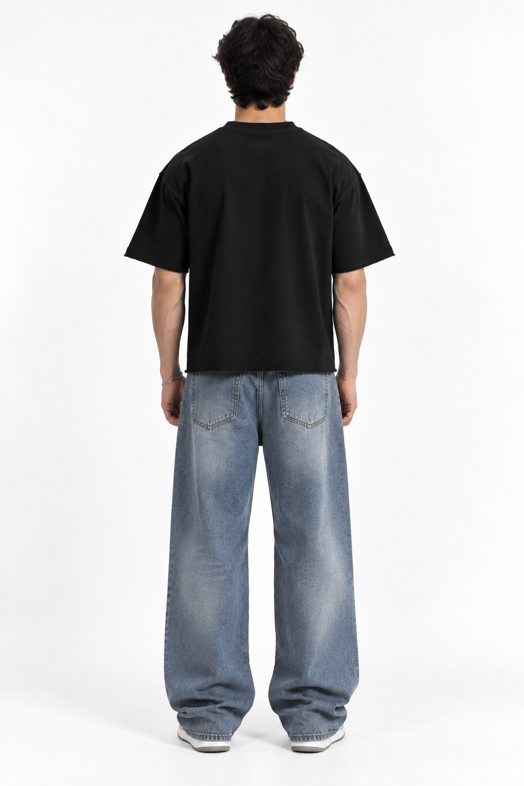 R&C Black Boxy Tee