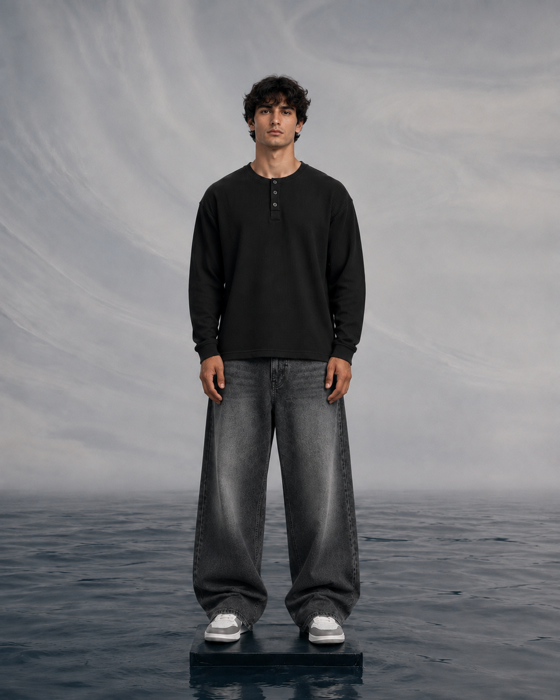 Rogue Core Black Henley