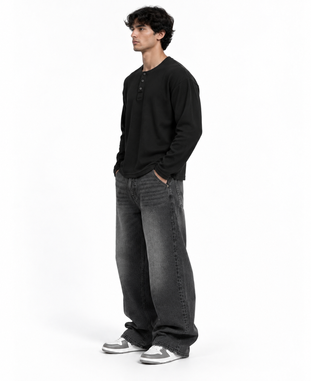 Rogue Core Black Henley