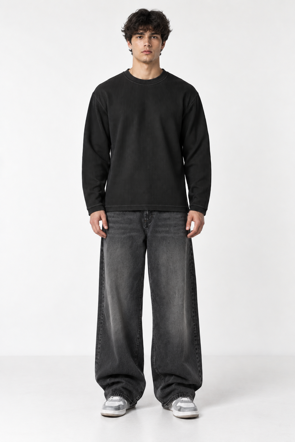 Rogue Core Black Waffle Knit