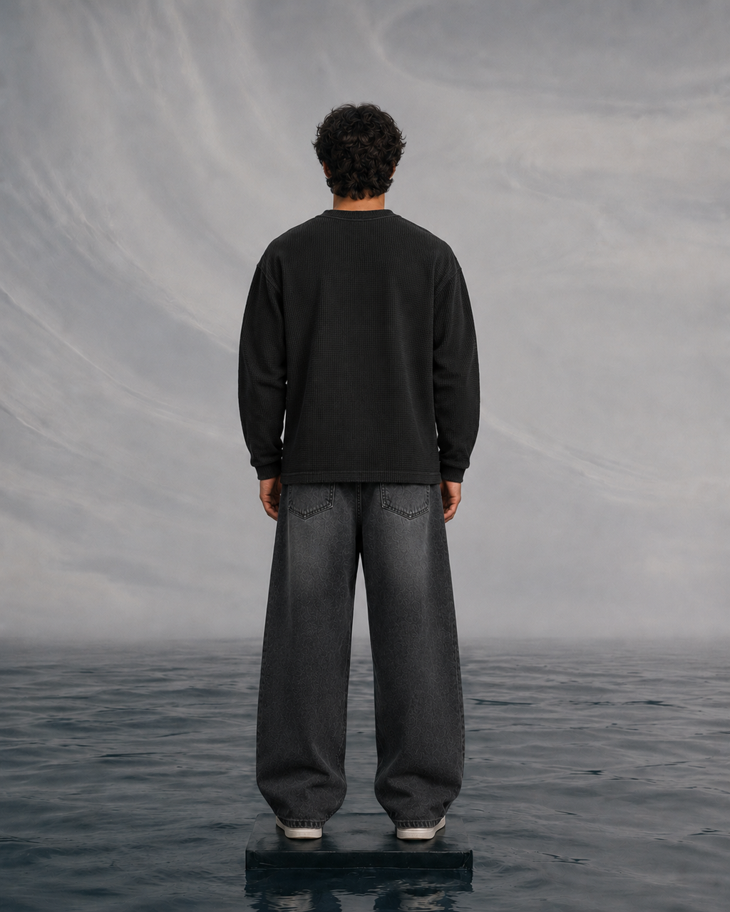 Rogue Core Black Waffle Knit