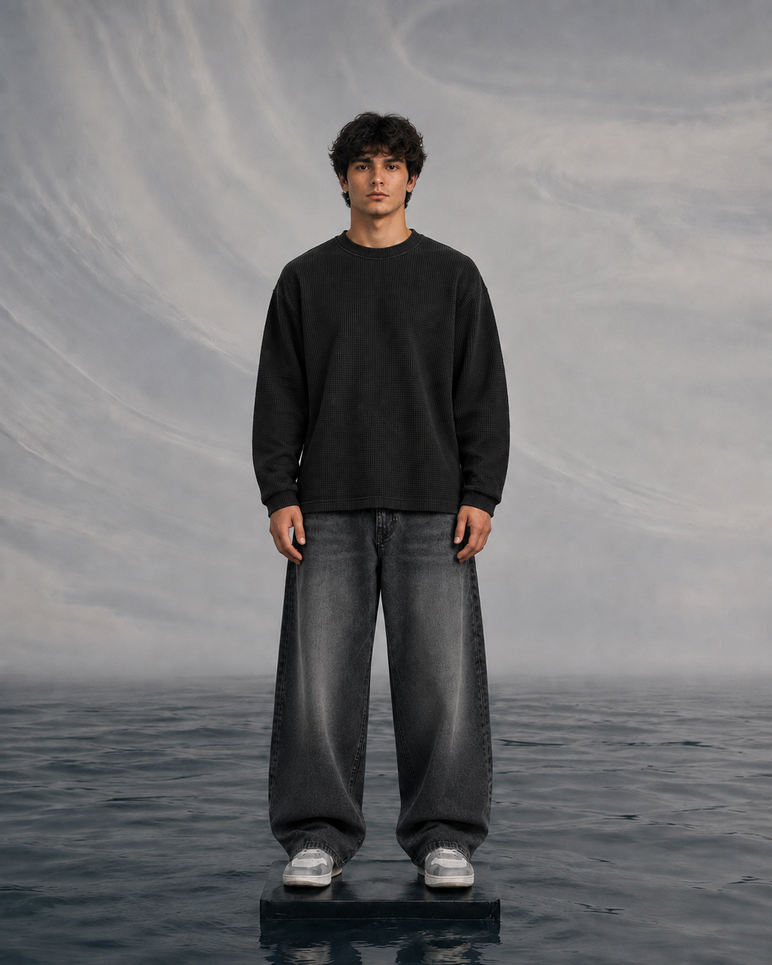 Rogue Core Black Waffle Knit