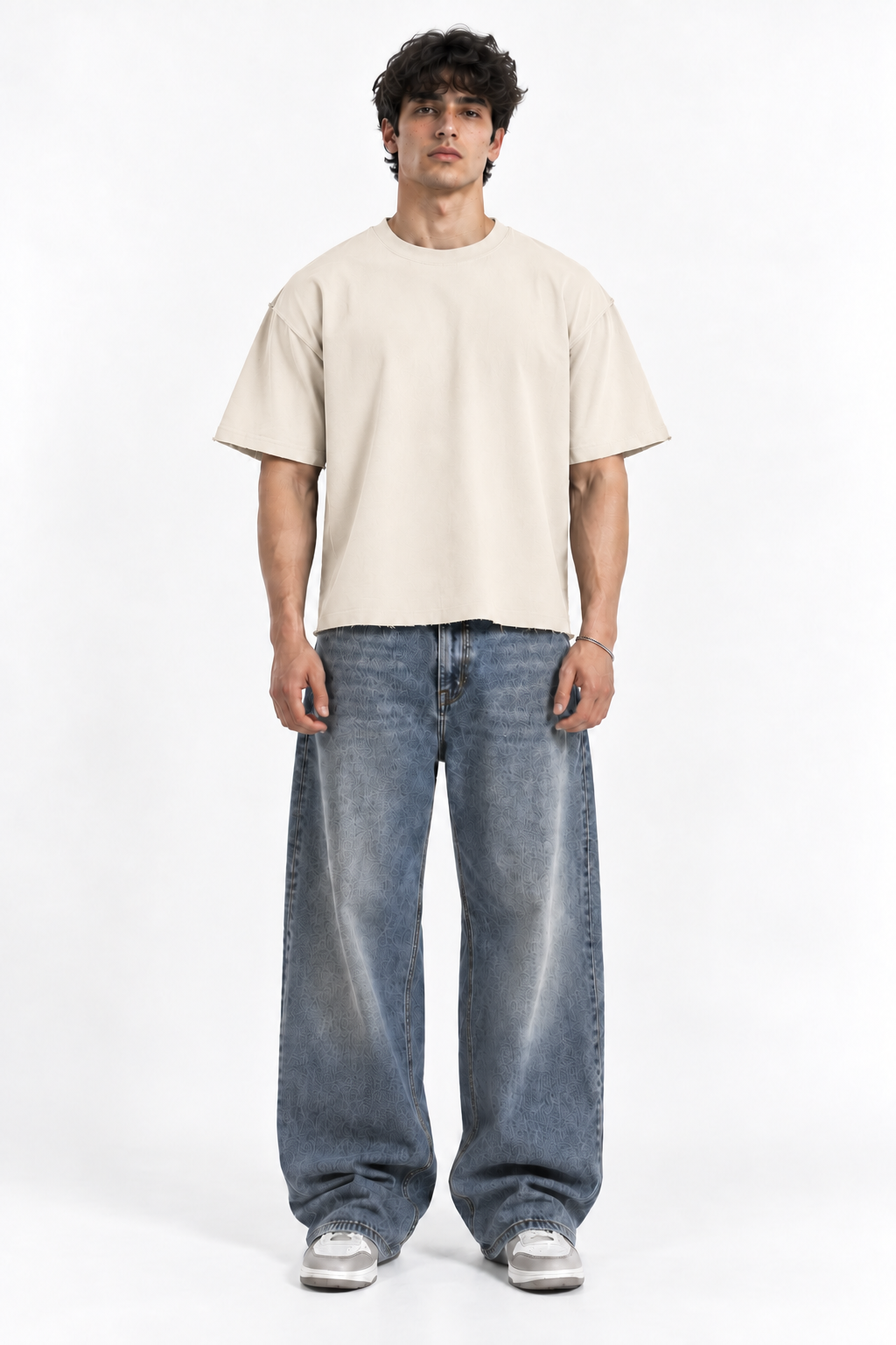 R&C Cream Boxy Tee