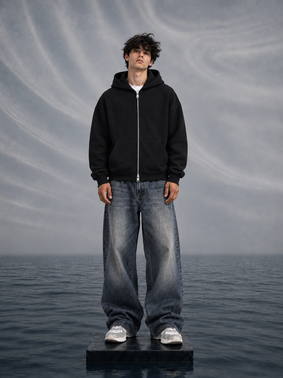 Rogue Essentials Black Zipper Hoodie
