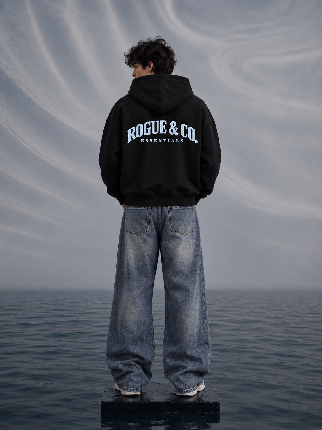 Rogue Essentials Black Zipper Hoodie