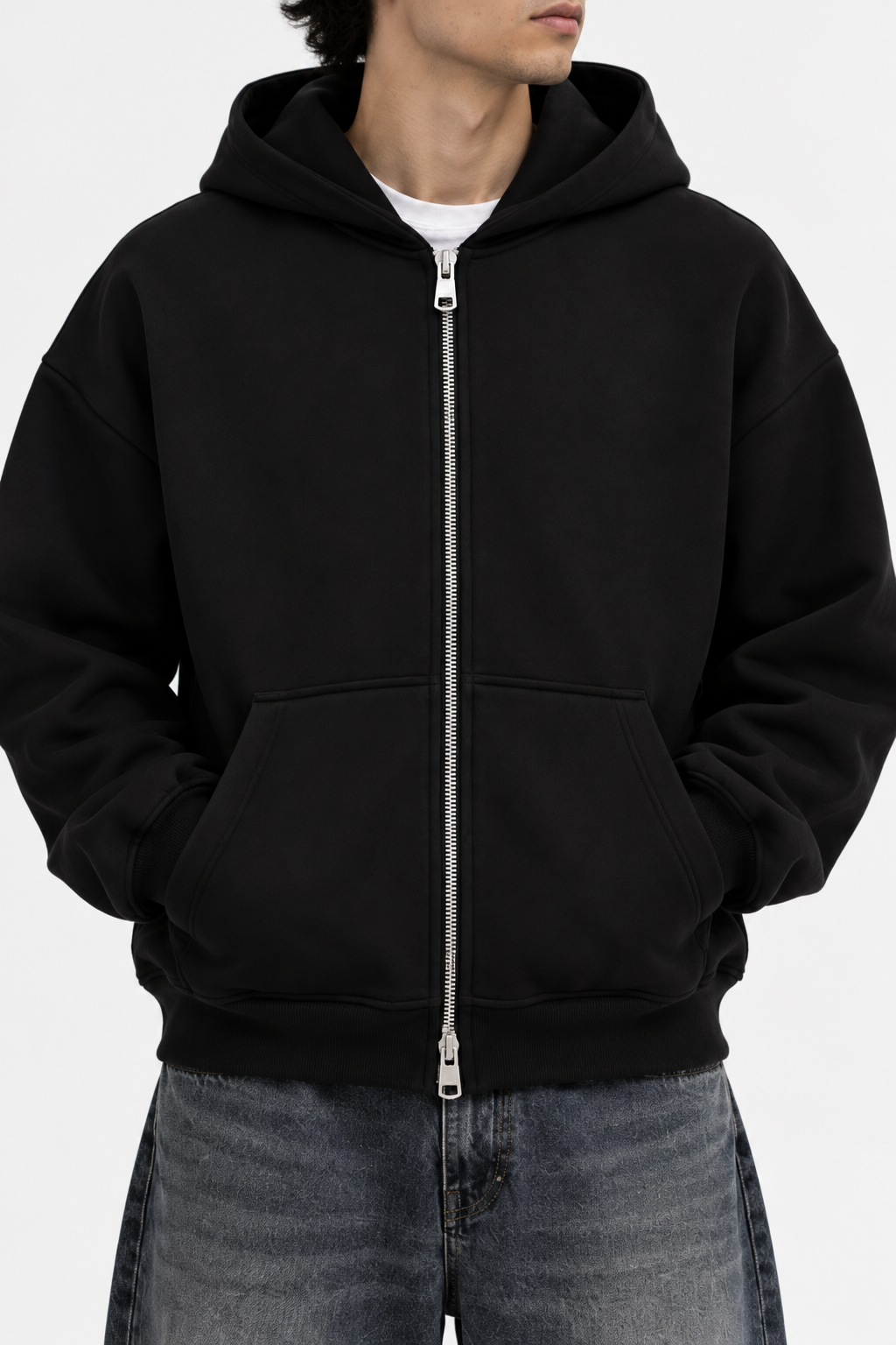 Rogue Essentials Black Zipper Hoodie