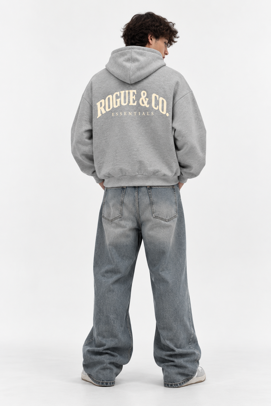 Rogue Essentials Grey Zipper Hoodie