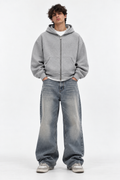 Rogue Essentials Grey Zipper Hoodie