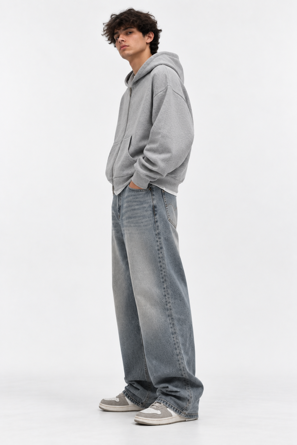 Rogue Essentials Grey Zipper Hoodie