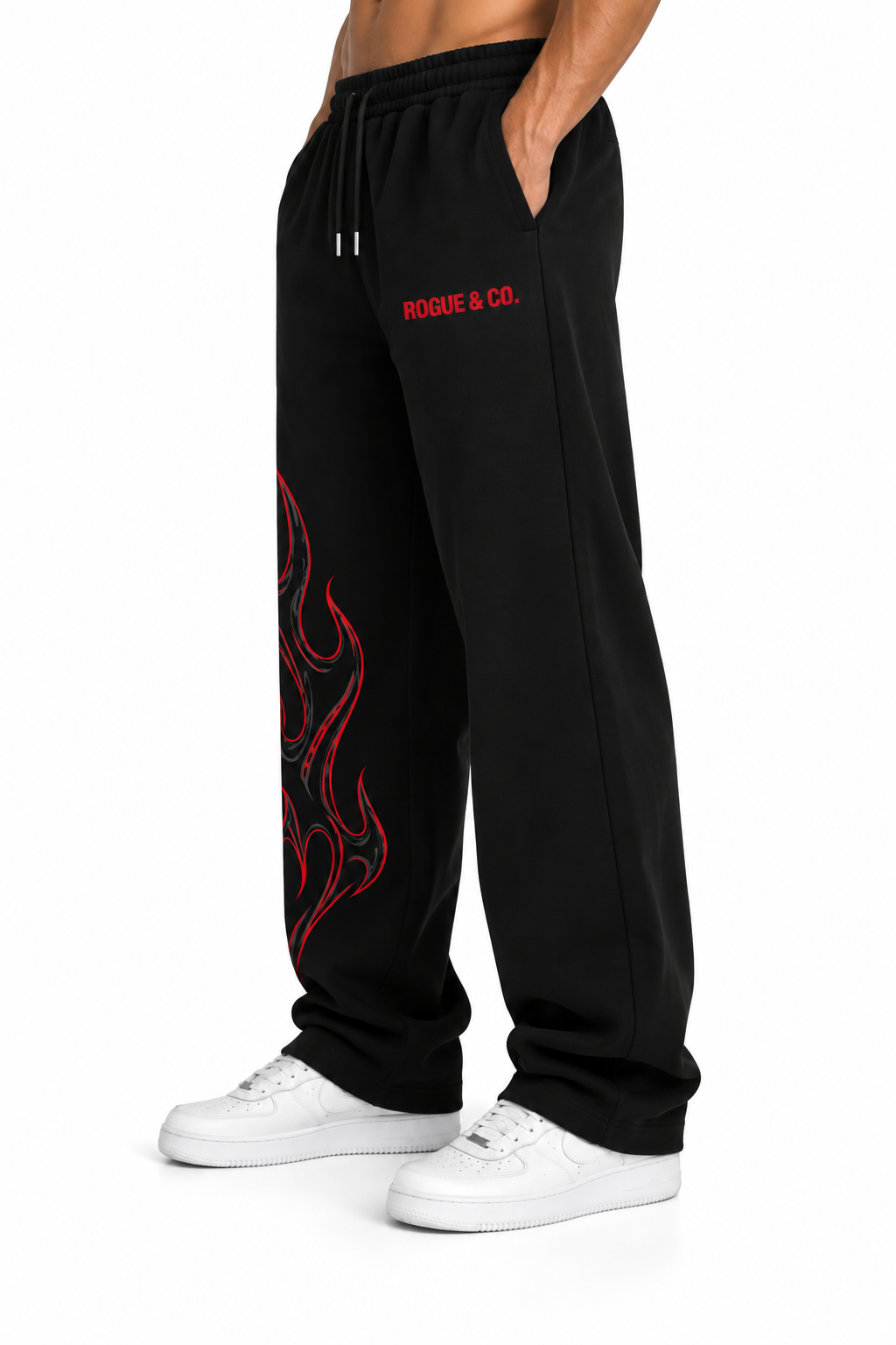 Flameborn Black Sweatpants