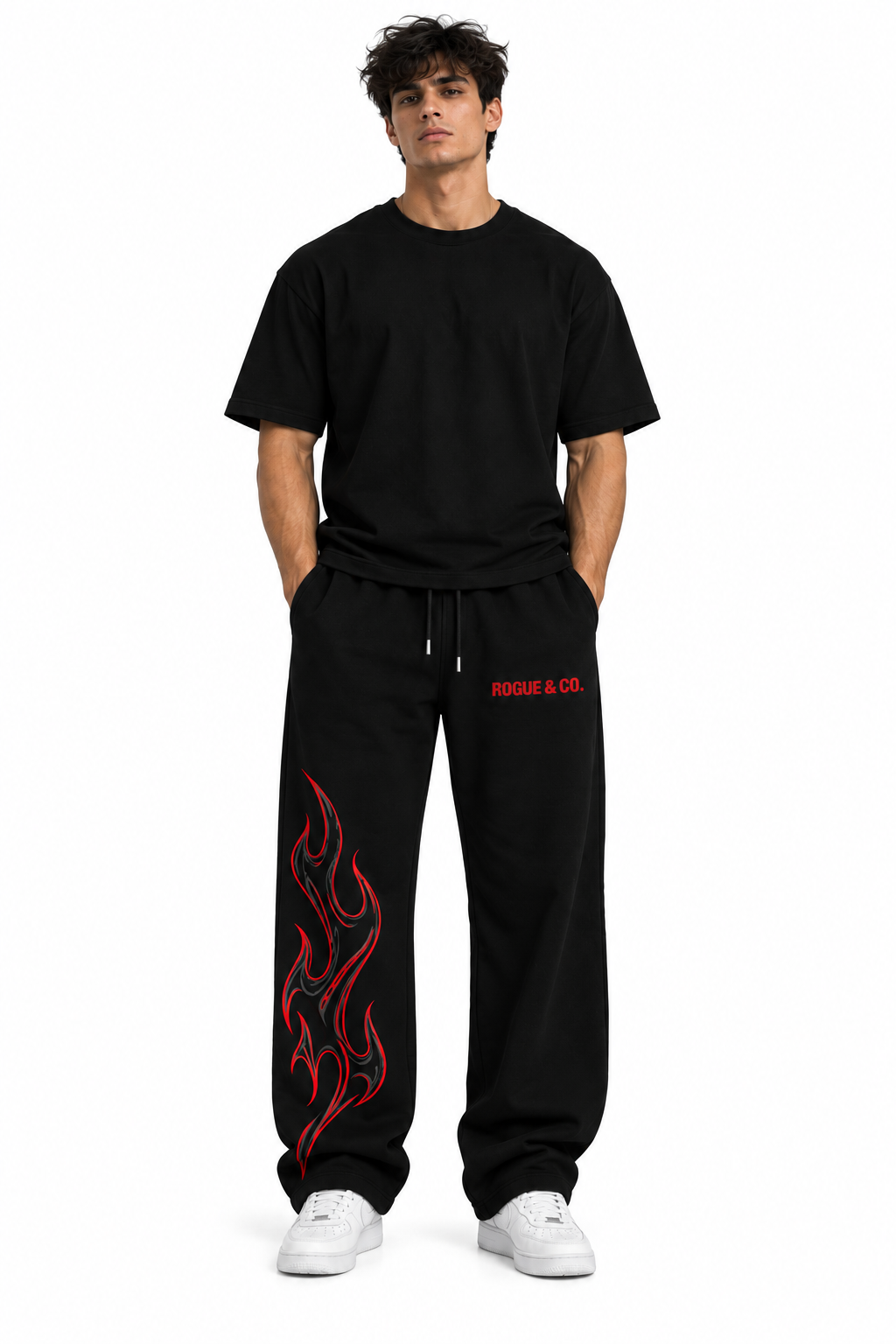 Flameborn Black Sweatpants