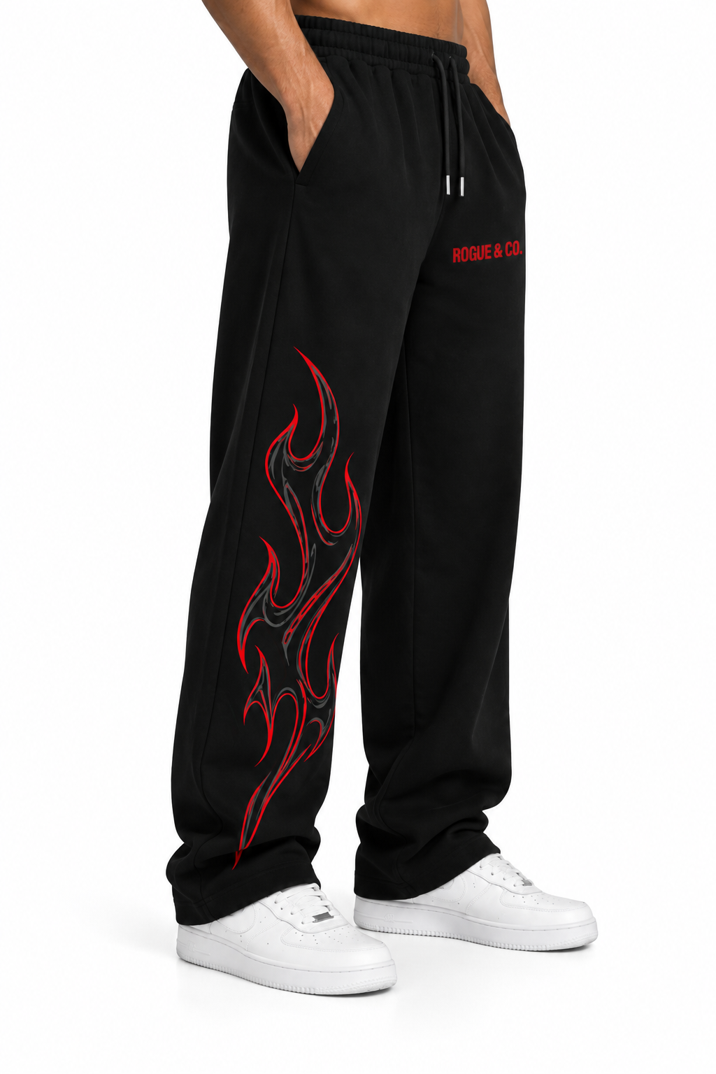 Flameborn Black Sweatpants