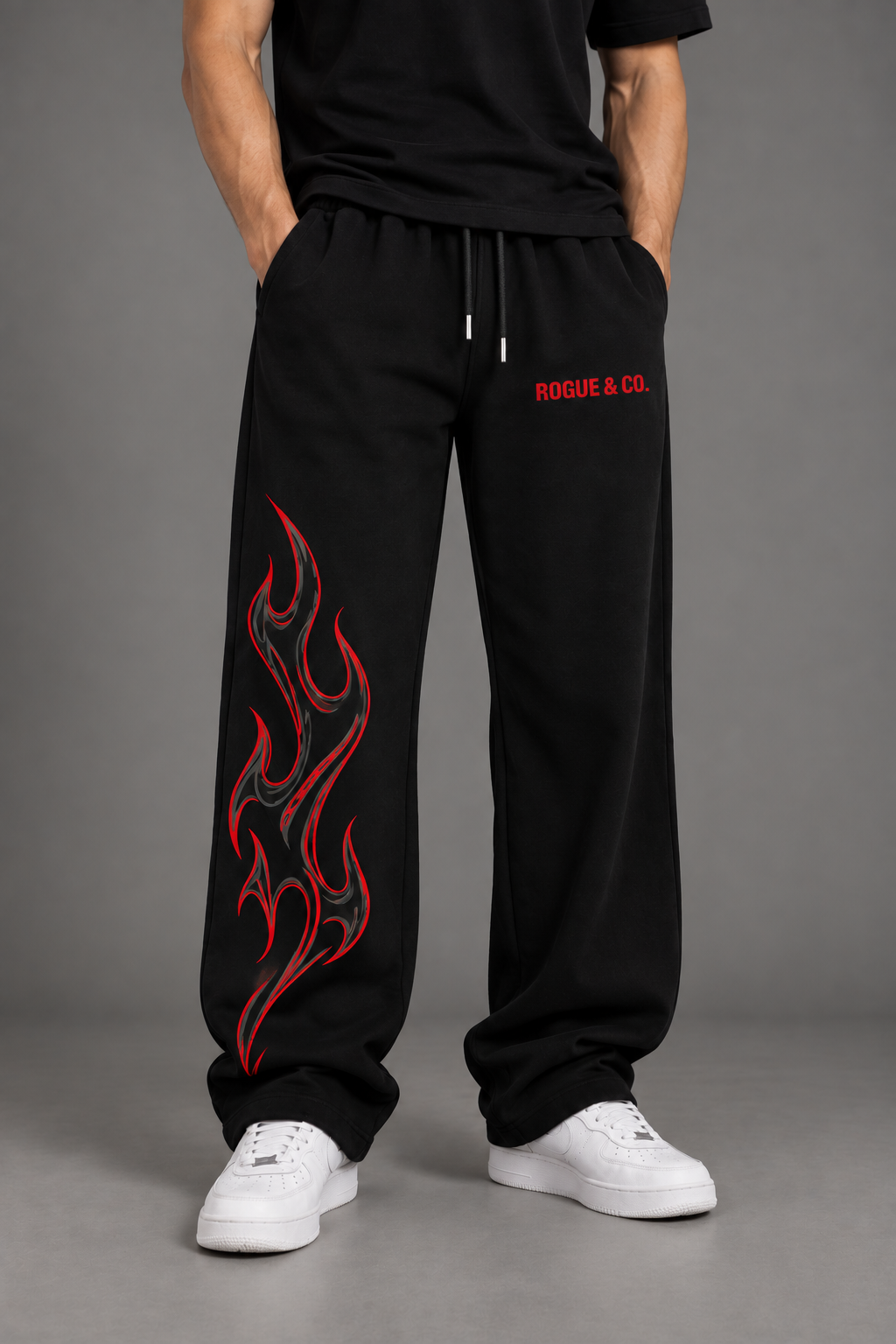 Flameborn Black Sweatpants