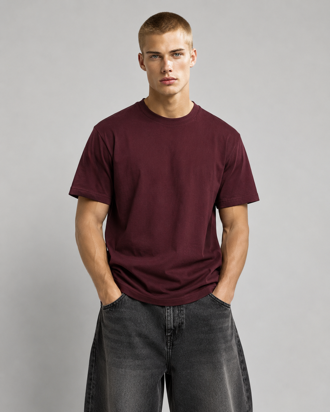 Maroon Signature Supima Tee