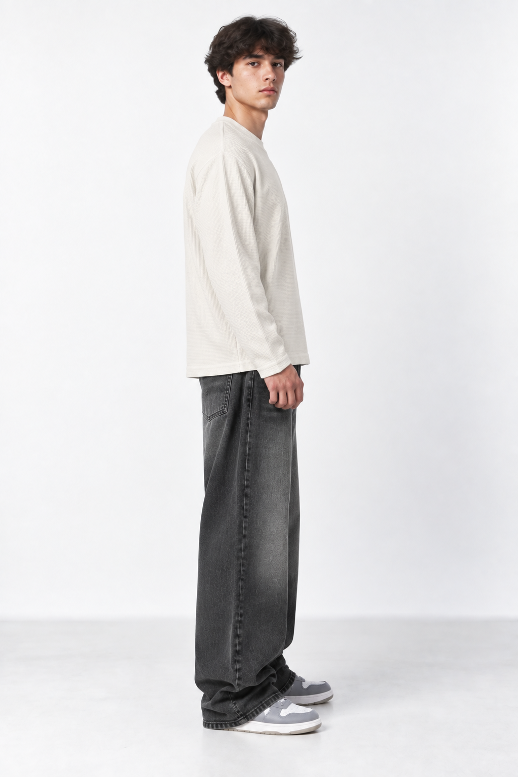 Rogue Core White Waffle Knit