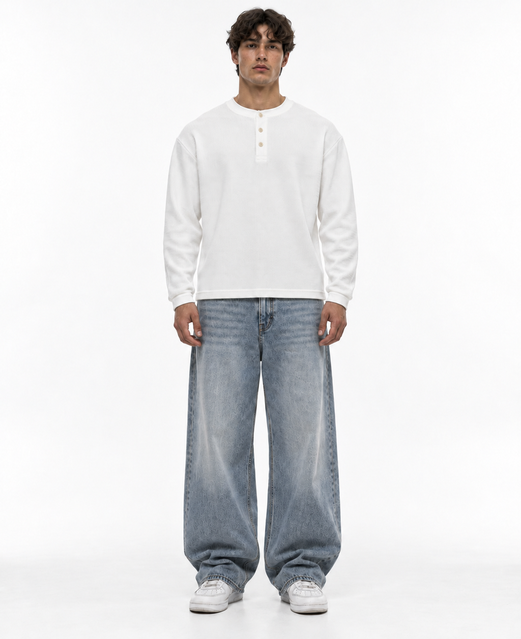 Rogue Core White Henley