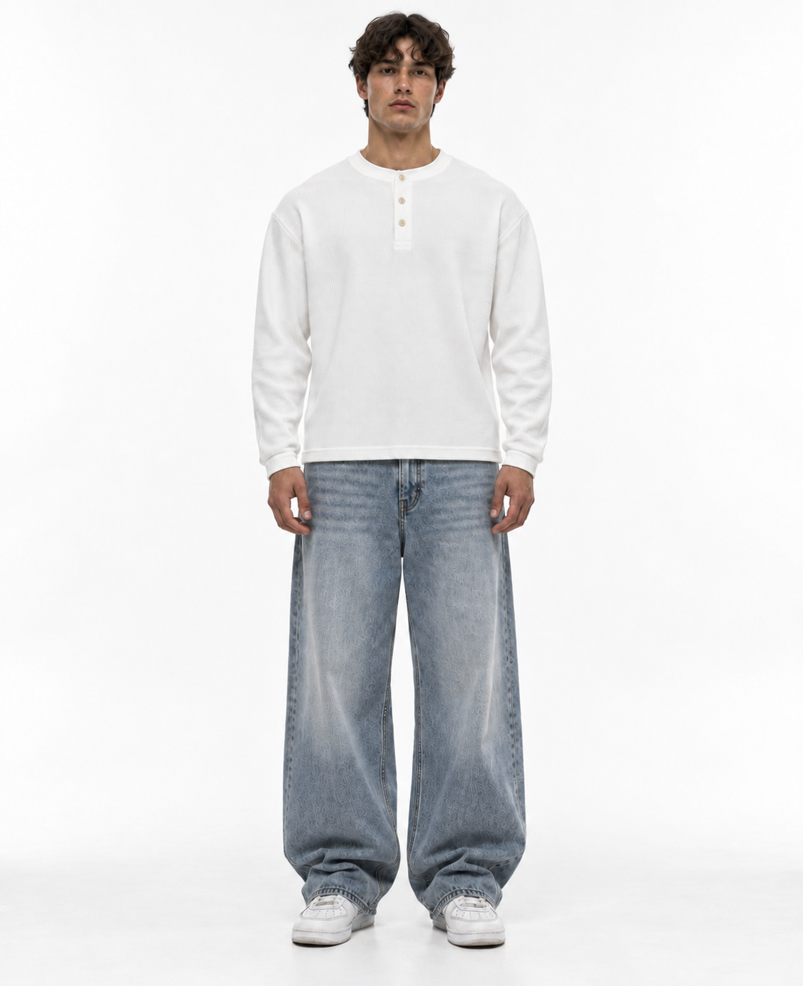 Rogue Core White Henley