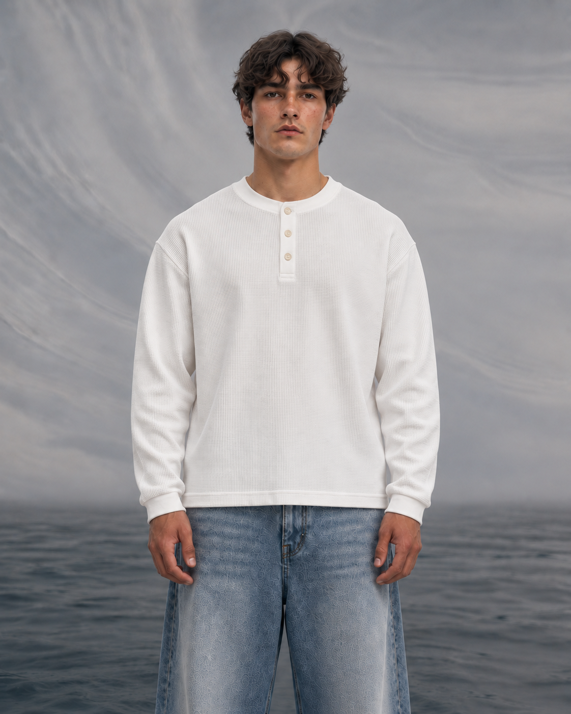 Rogue Core White Henley